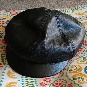 Black Leather Hat